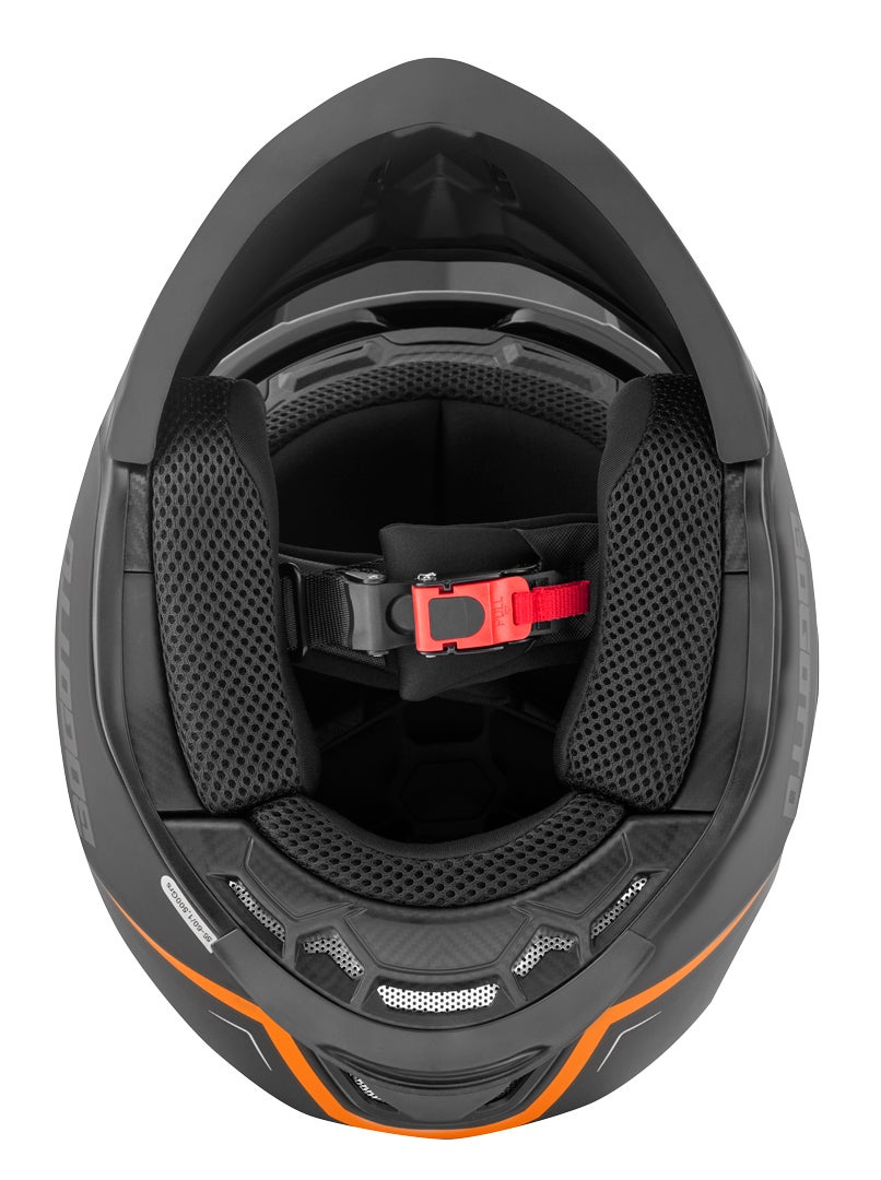 Bogotto Radic WN-ST Hjelm orange/sort L Figur 17