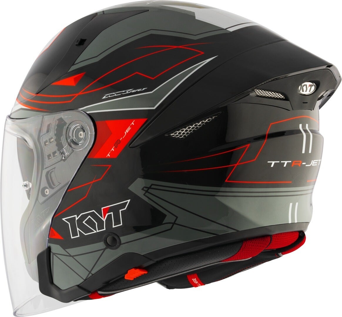 KYT TTR-Jet Led Jet hjelm sort/grå XL (60) Figur 3