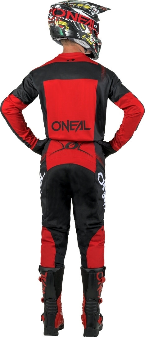 Oneal Element Racewear モトクロスジャージー 黒/赤 L 図4