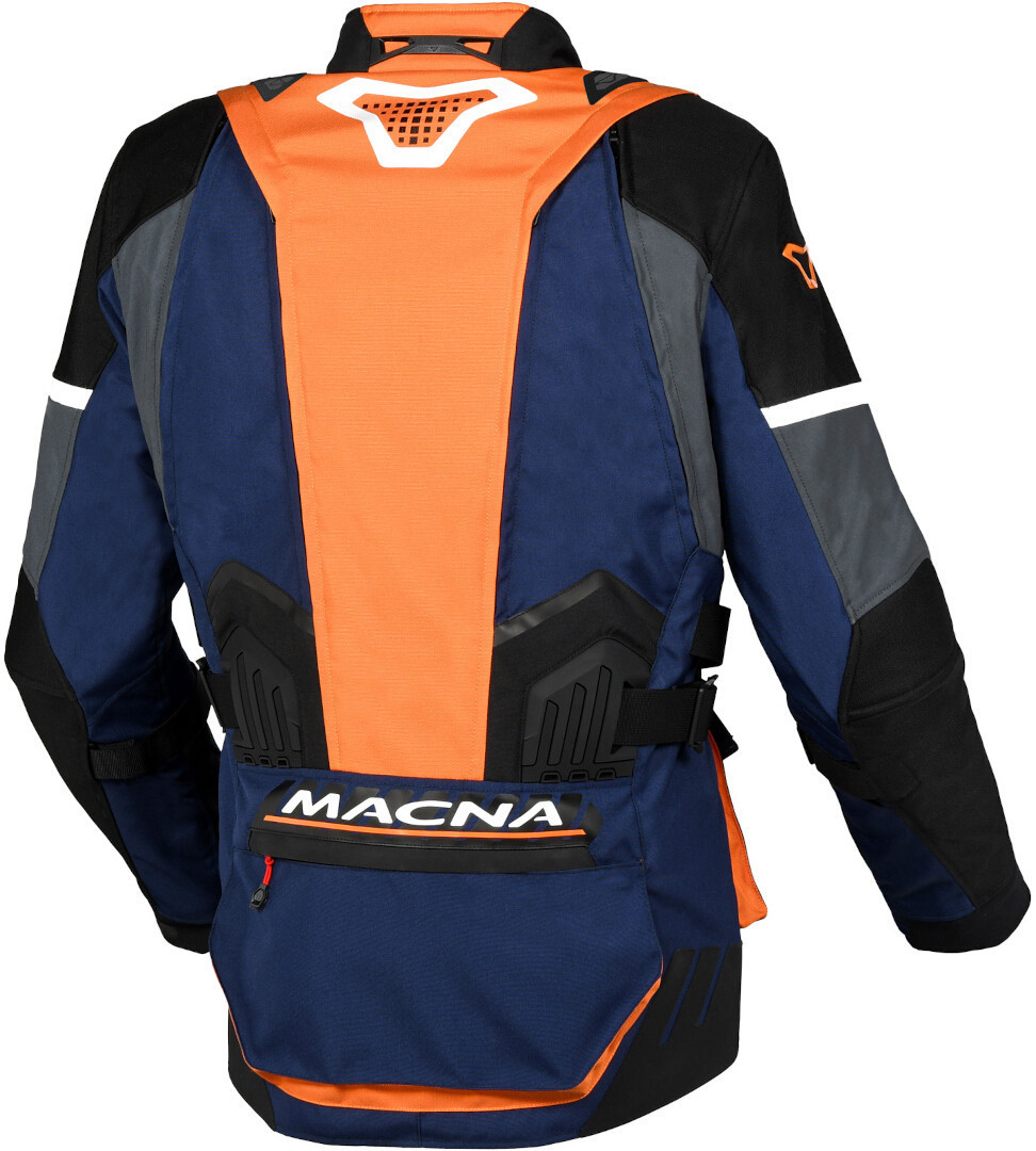 Macna Domane waterproof Motorcycle Textile Jacket dark blue/orange L Figure 2