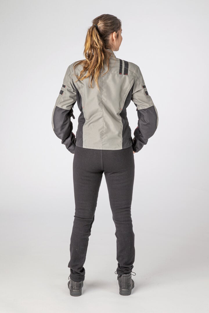 Lindstrands Liden waterproof Ladies Motorcycle Textile Jacket light grey/black 36 Figure 4