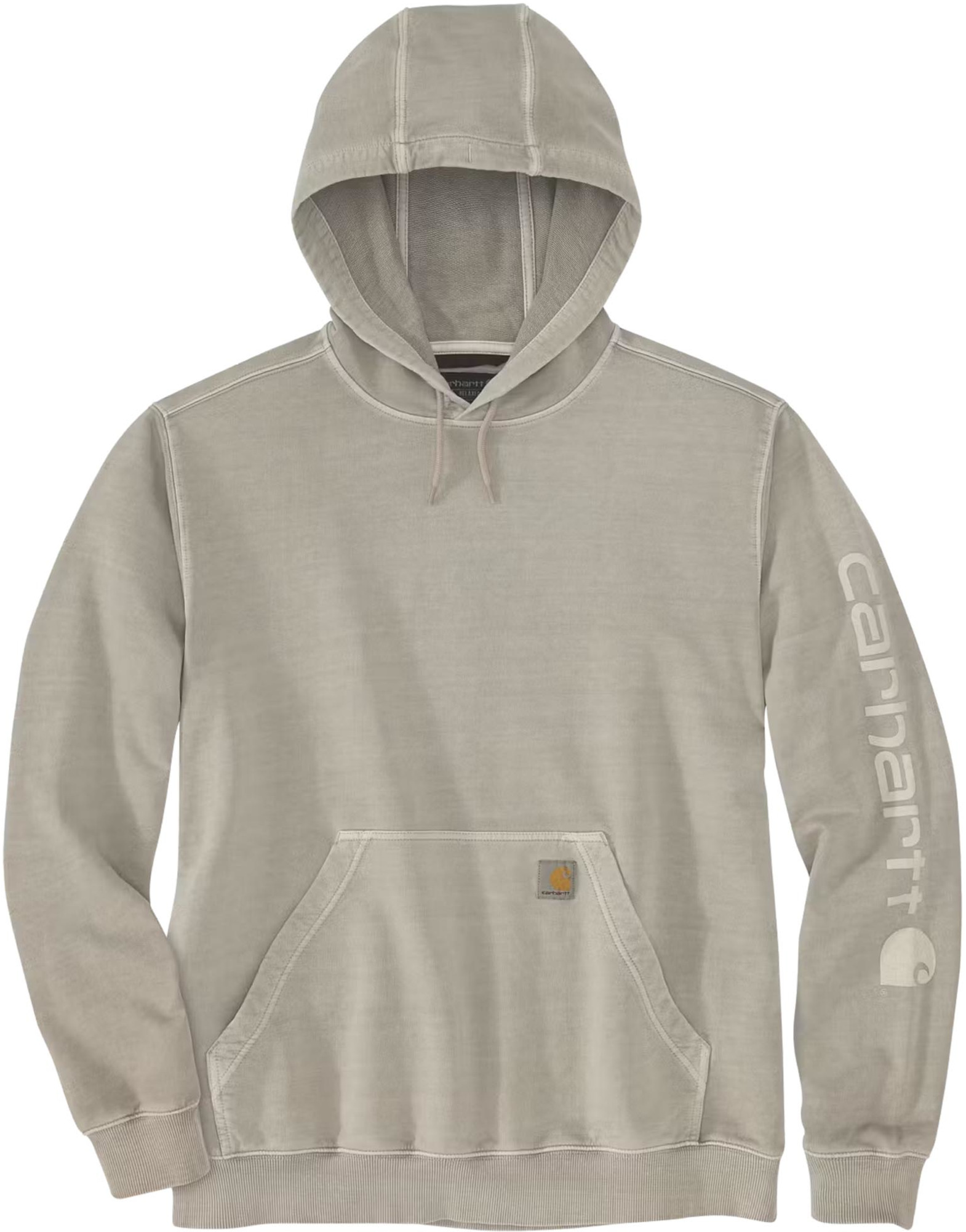 Carhartt Durham Garment Dyed Logo Capuche greige S Figure 1