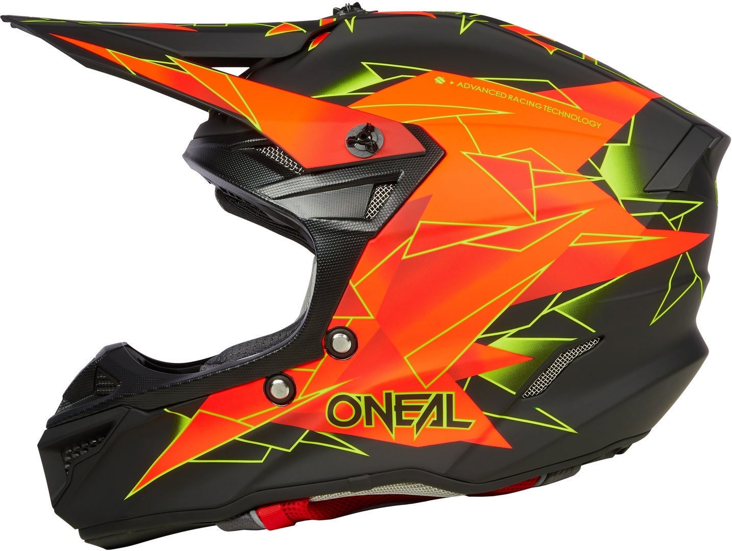 Oneal 5Series Polyacrylite Surge Casco Motocross nero/rosso M (57/58) Figura 2