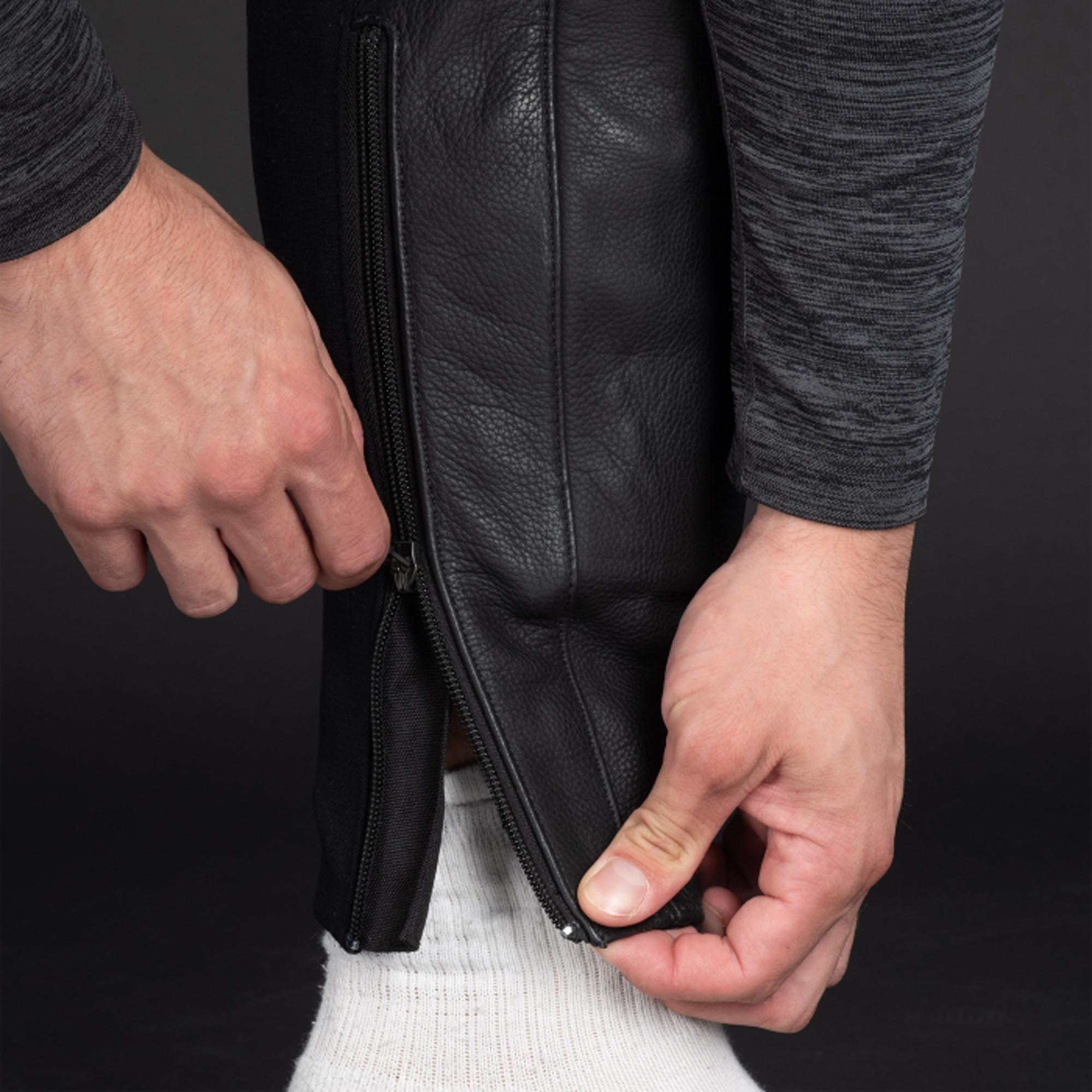Oxford Nexus 1.0 バイクレザーパンツ ブラック・ステルス 50 図10