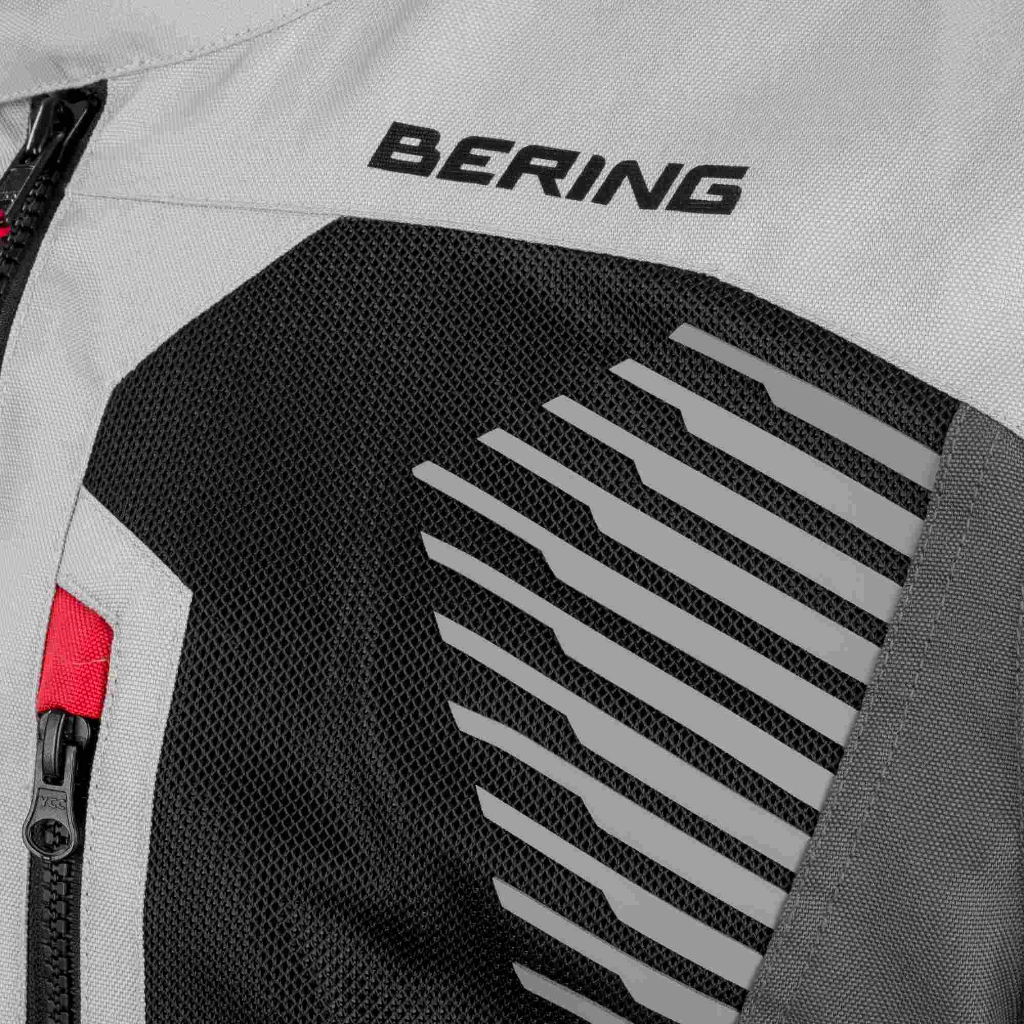 Bering Bakundu waterproof Motorcycle Textile Jacket grey/black/red L Figure 3