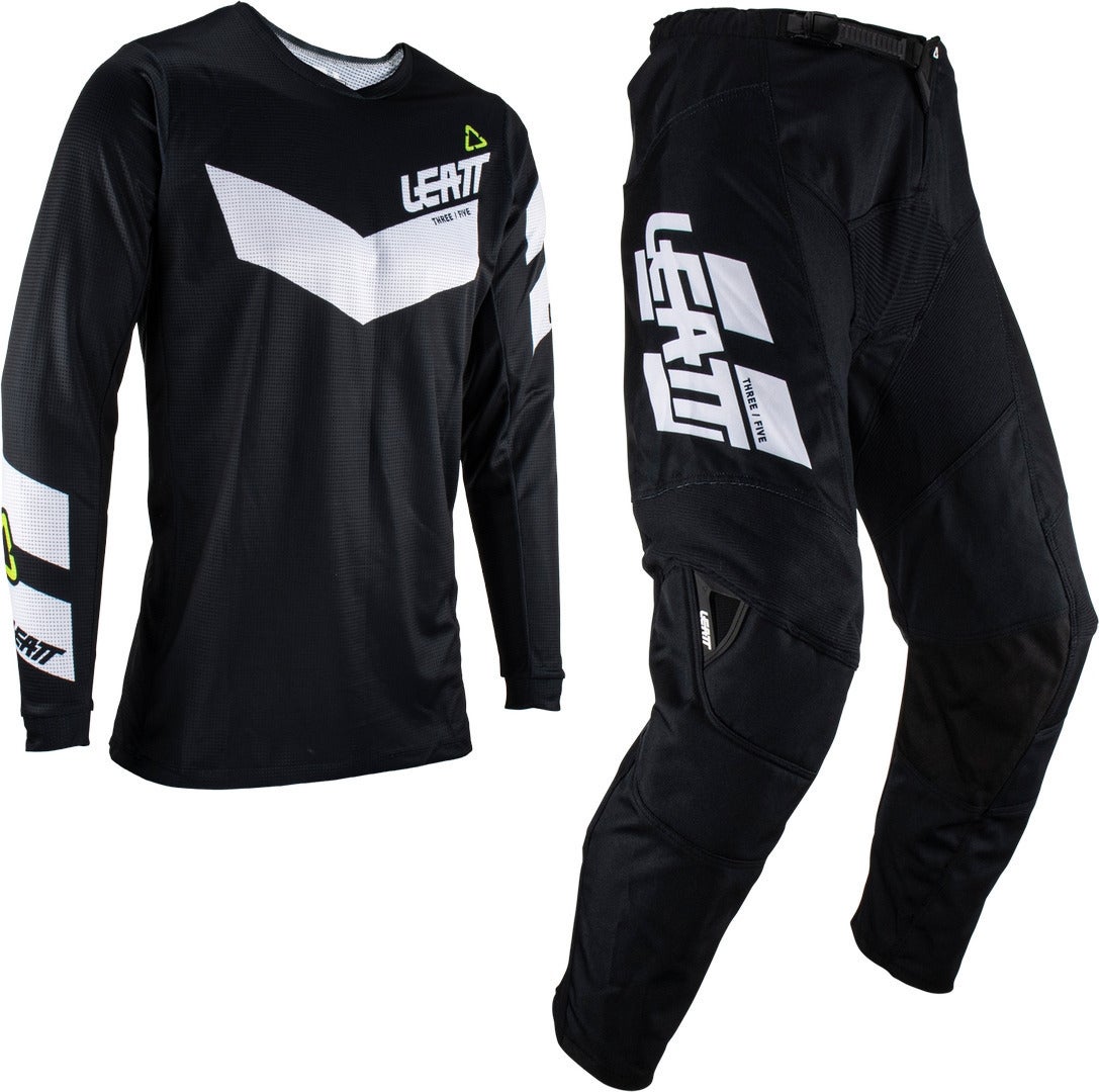 Leatt 3.5 Ride 2023 Set Di Maglie e Pantaloni Motocross Bianco/nero 3XL Figura 1