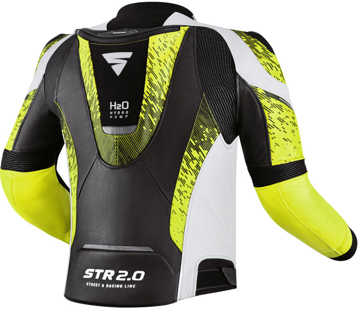 SHIMA STR 2.0 Motorcycle Leather Jacket black/white/yellow 56 Figure 2