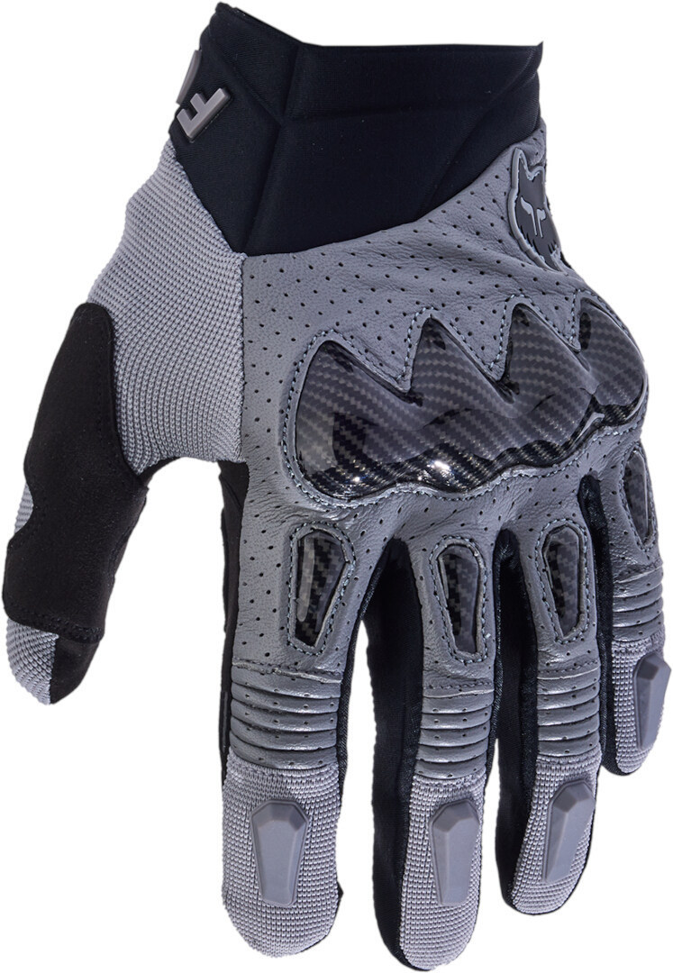 FOX Bomber 2023 Motocross Handschuhe grau/schwarz M Abbildung 1