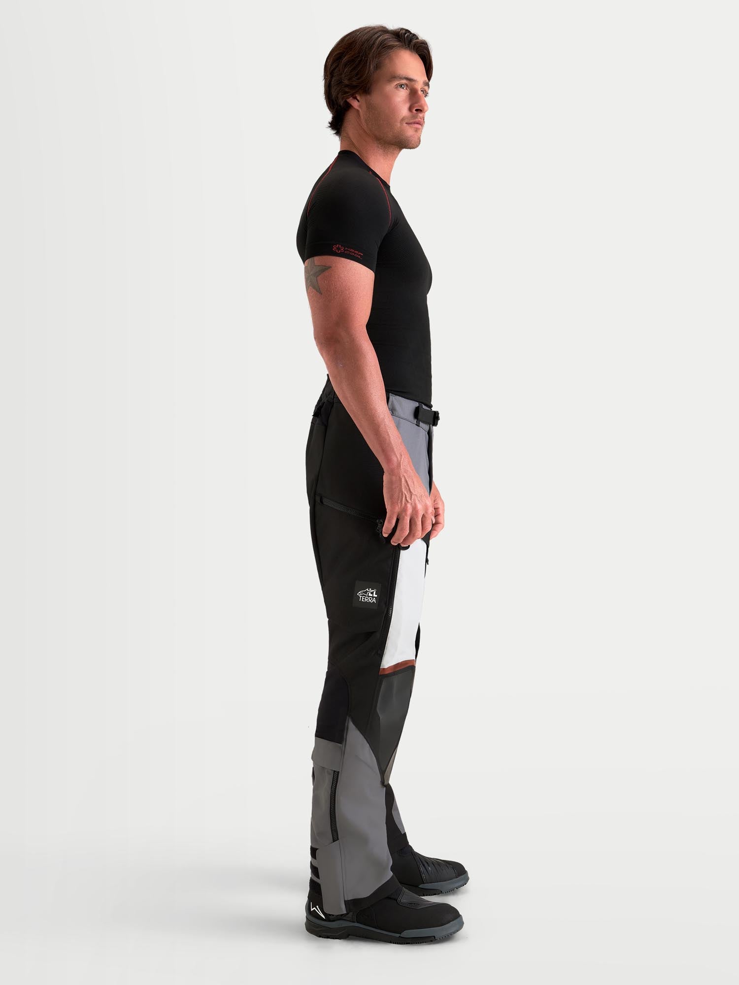 Alpinestars Harok V2 Drystar Vodoodporne motoristične tekstilne hlače Siva/Črna 2XL Slika 7