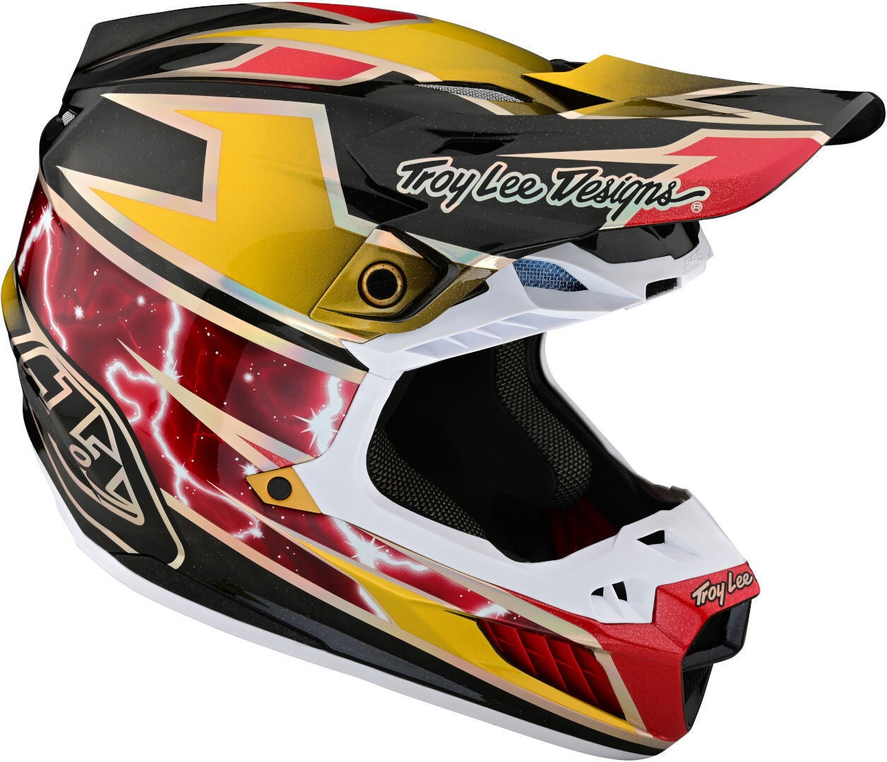 Troy Lee Designs SE5 Lightning MIPS Carbon Motocross Helmet Gold XL (60/61) Figure 3
