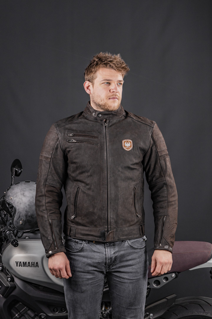 Merlin Alton Motorrad Lederjacke braun XL Abbildung 7