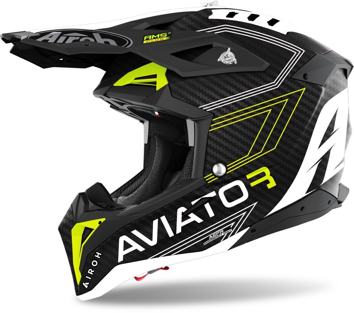 Airoh Aviator 3 Primal 3K Carbon Motocross-kypärä M (57/58) Kuva 1