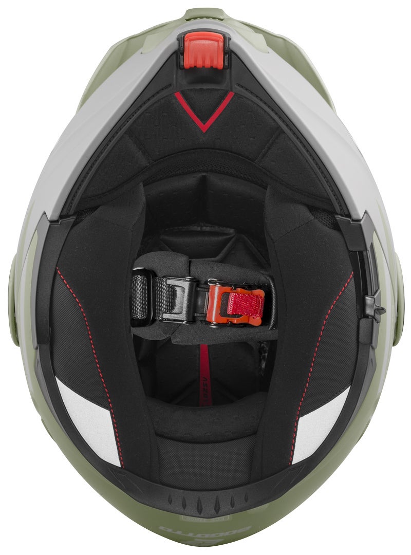 Side view of Bogotto FG-102 Duo Fiberglass Enduro Flip-Up Helmet