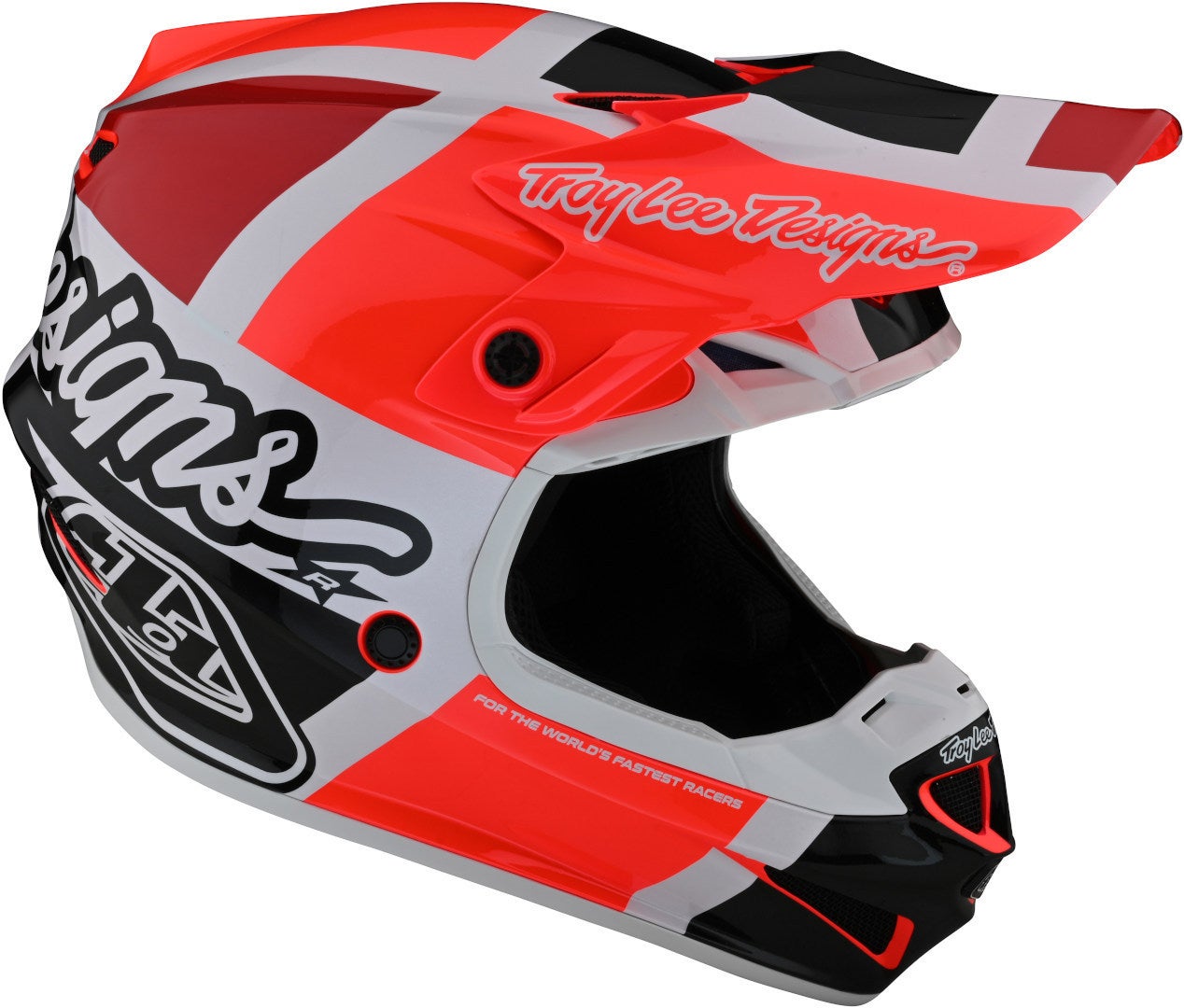 Troy Lee Designs SE4 Polyacrylite MIPS Quattro Motocross Helm orange/rot XL (60/61) Abbildung 7