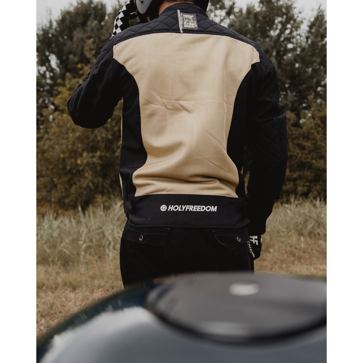 HolyFreedom Rete Air Motorcykel Textil Jacka Svart/guld S Figur 9