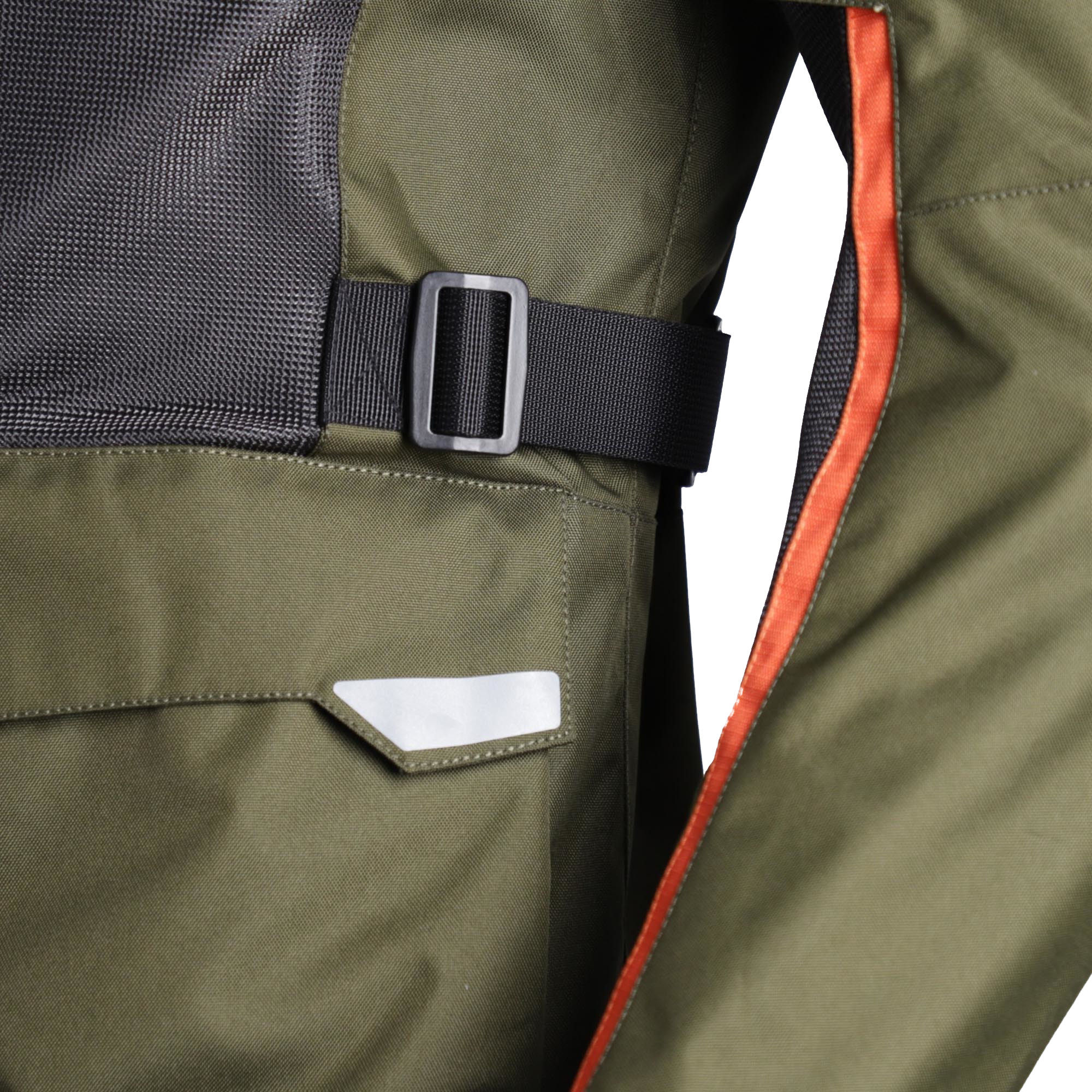 Acerbis Ramsey Vented Long Textilní bunda pro motocykl zelená/oranžová XXL Obrázek 7