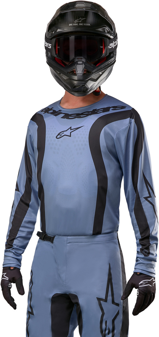 Alpinestars Fluid Lurv Motokrosový dres modrá/černá M Obrázek 4