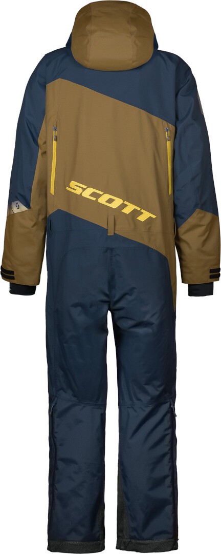 Scott DS Shell Dryo 2023 One Piece Snowmobile Suit Brown/dark blue L Figure 4