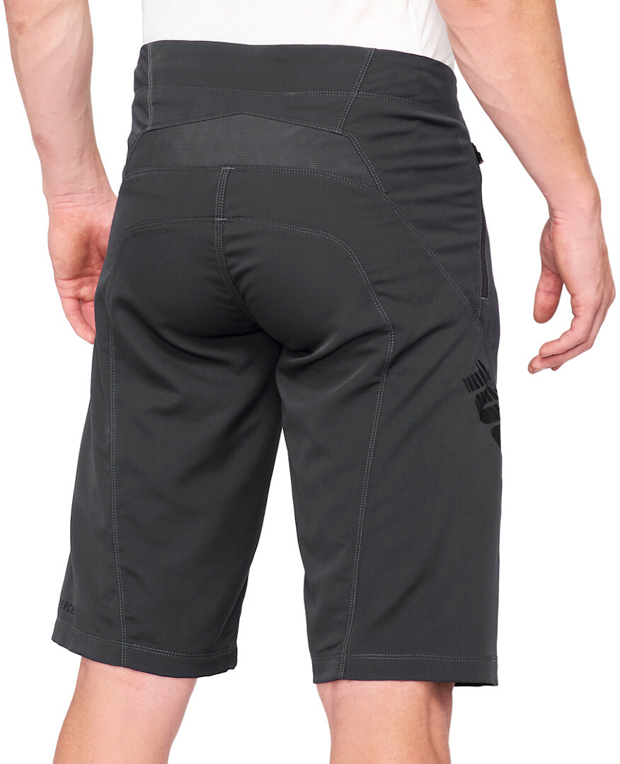 100% Airmatic Pantaloni scurți pentru bicicletă gri închis (cărbune) 34 Figura 2