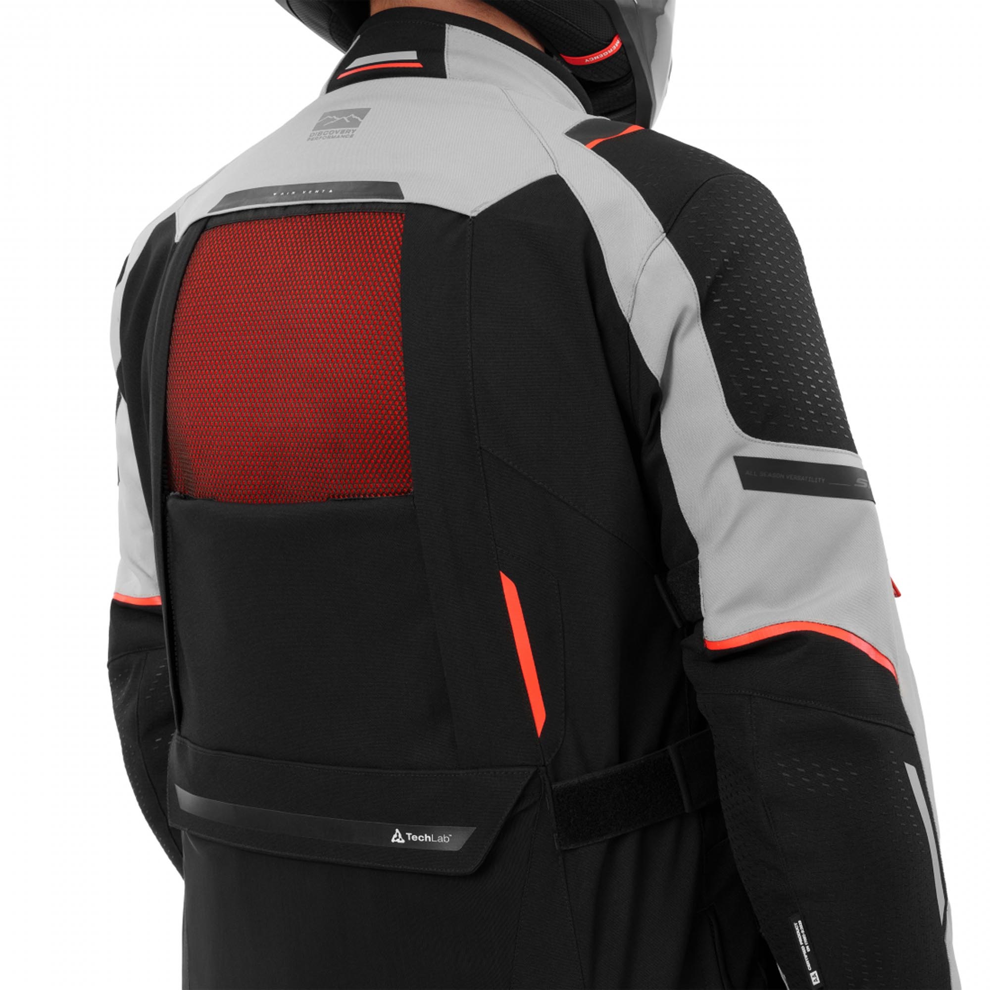 SHIMA Hero 3.0 Motorrad Textiljacke grau/rot S Abbildung 12