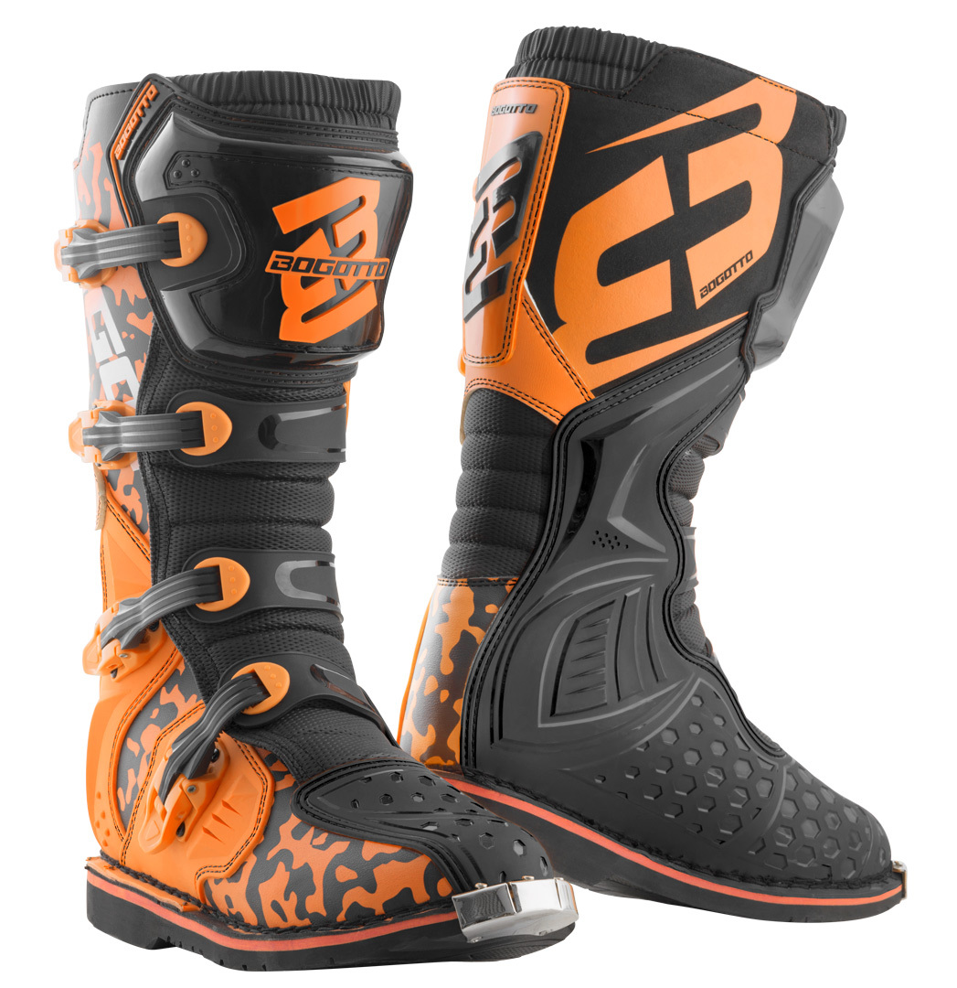 Bogotto MX-3 Camo Bottes de motocross Orange/Noir 43 Figure 1
