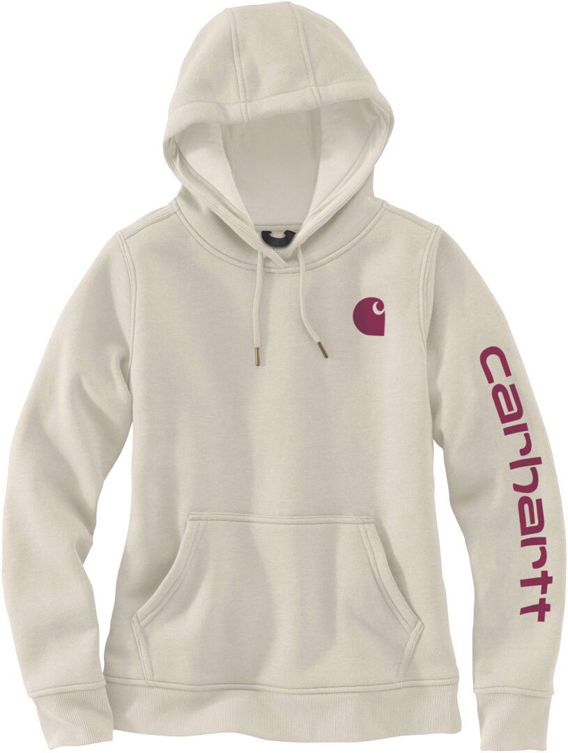 Carhartt Clarksburg Logo レディースパーカー ベージュ L 図1