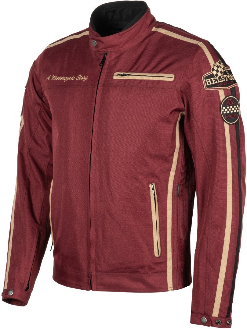 Helstons King Motorrad Textiljacke burgunderrot L Abbildung 8