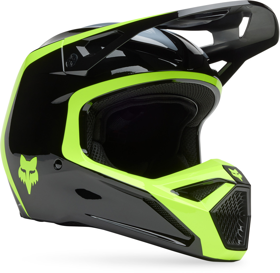 FOX V1 Flow MIPS Casco da motocross nero/giallo S (55/56) Figura 1