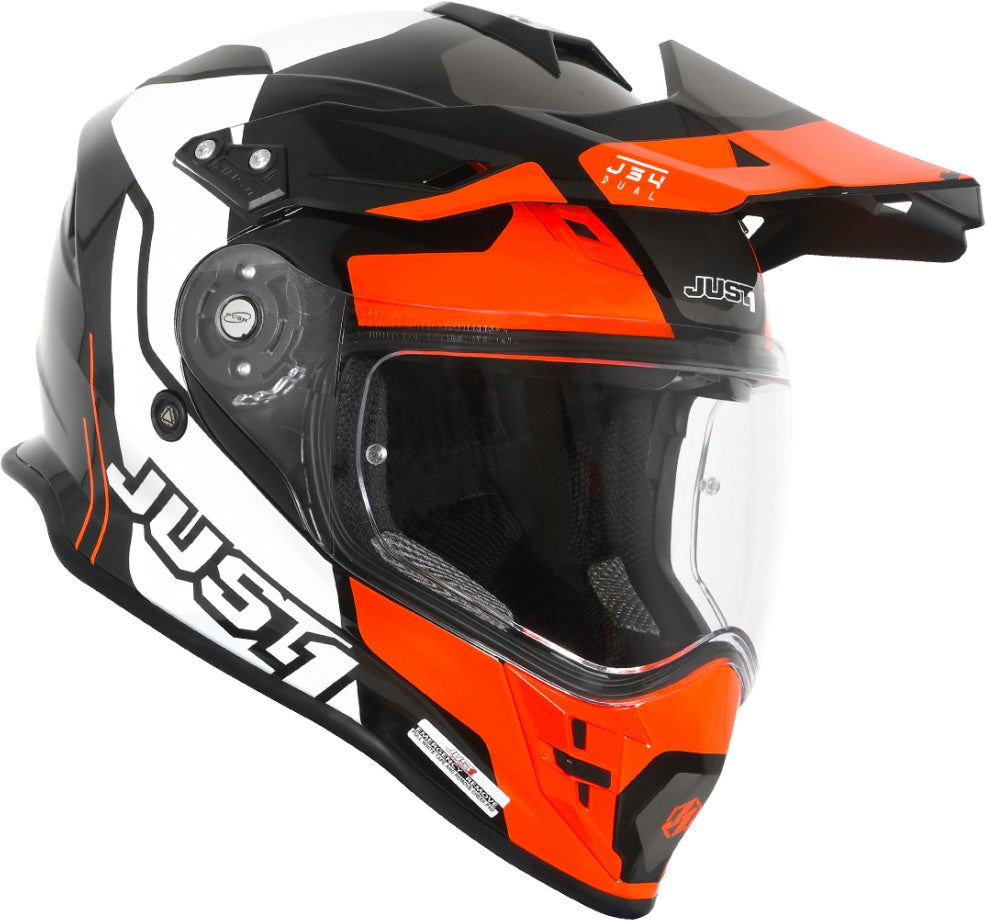 Just1 J34 Pro Tour Motocross hjelm sort/orange L (59/60) Figur 2