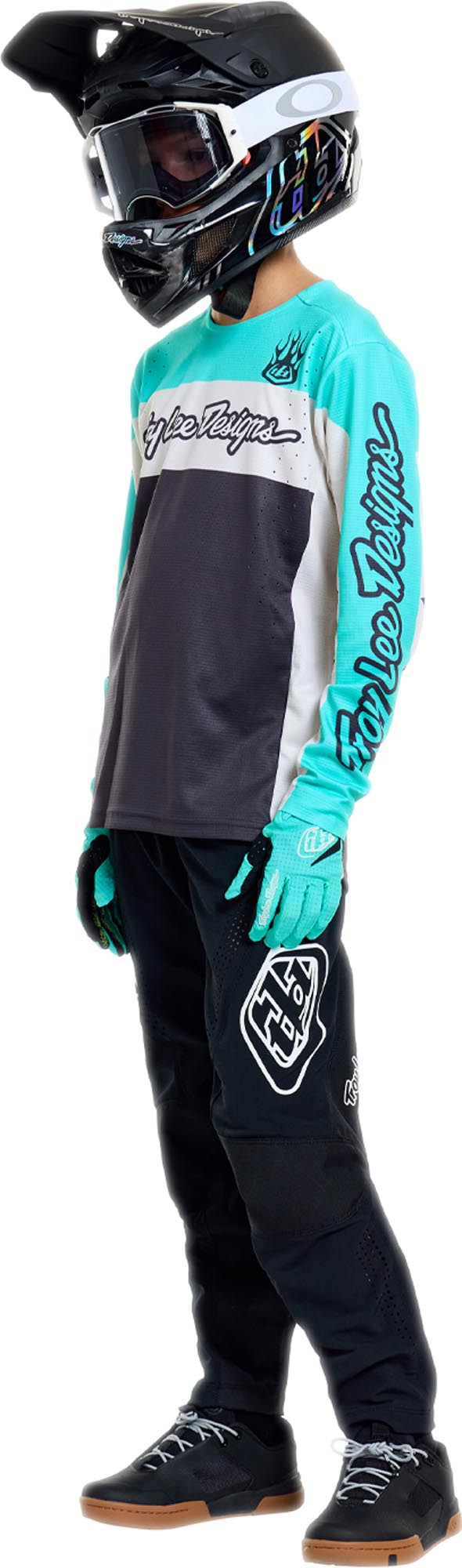 Side view of Troy Lee Designs Sprint Pro Mono Youth Bicycle Pants