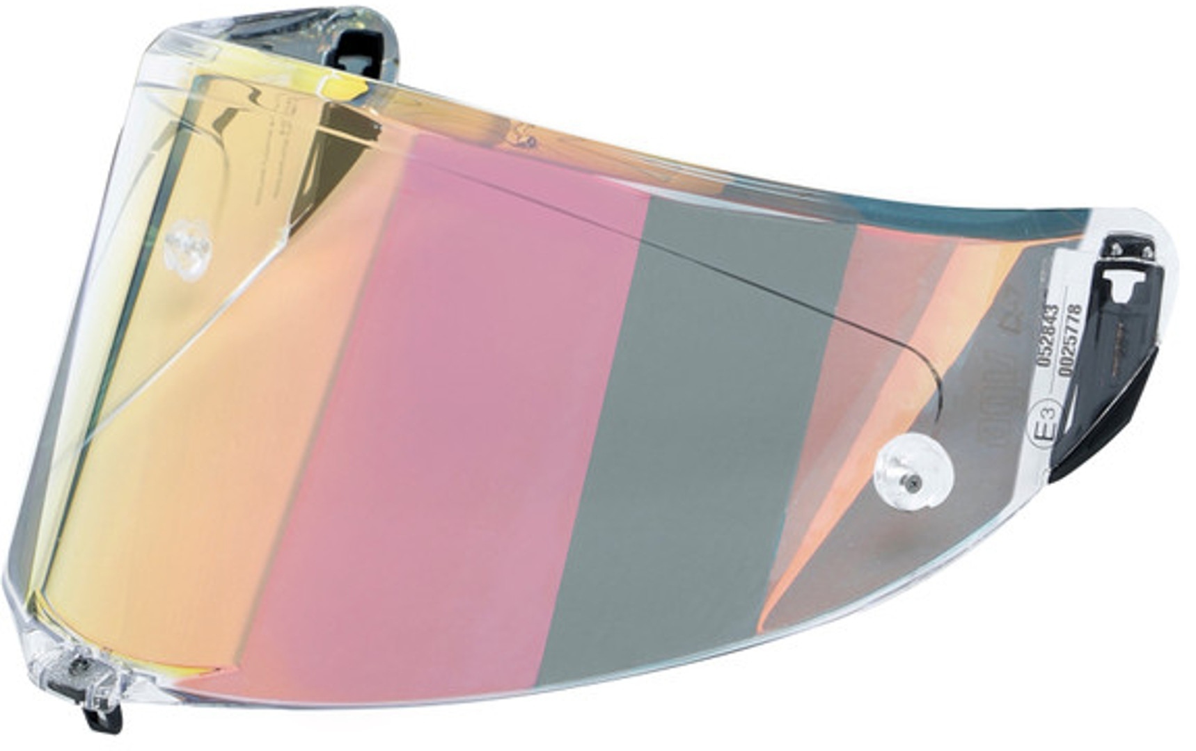 AGV Race 3 Vizor Curcubeu Iridium Figura 1