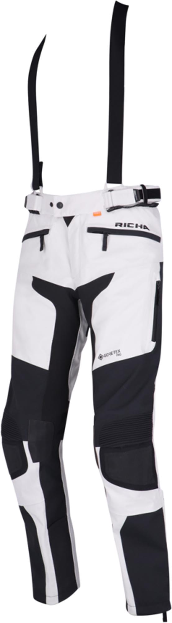 Richa Armada Gore-Tex Pro wasserdichte Motorrad Textilhose schwarz/grau Kurz L Abbildung 11