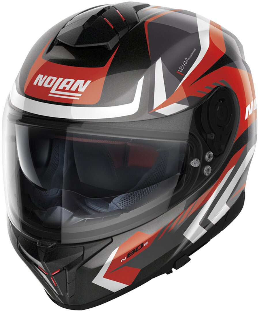 Nolan N80-8 Rumble N-Com Hjelm svart/rød/hvit XXL (64) Figur 1