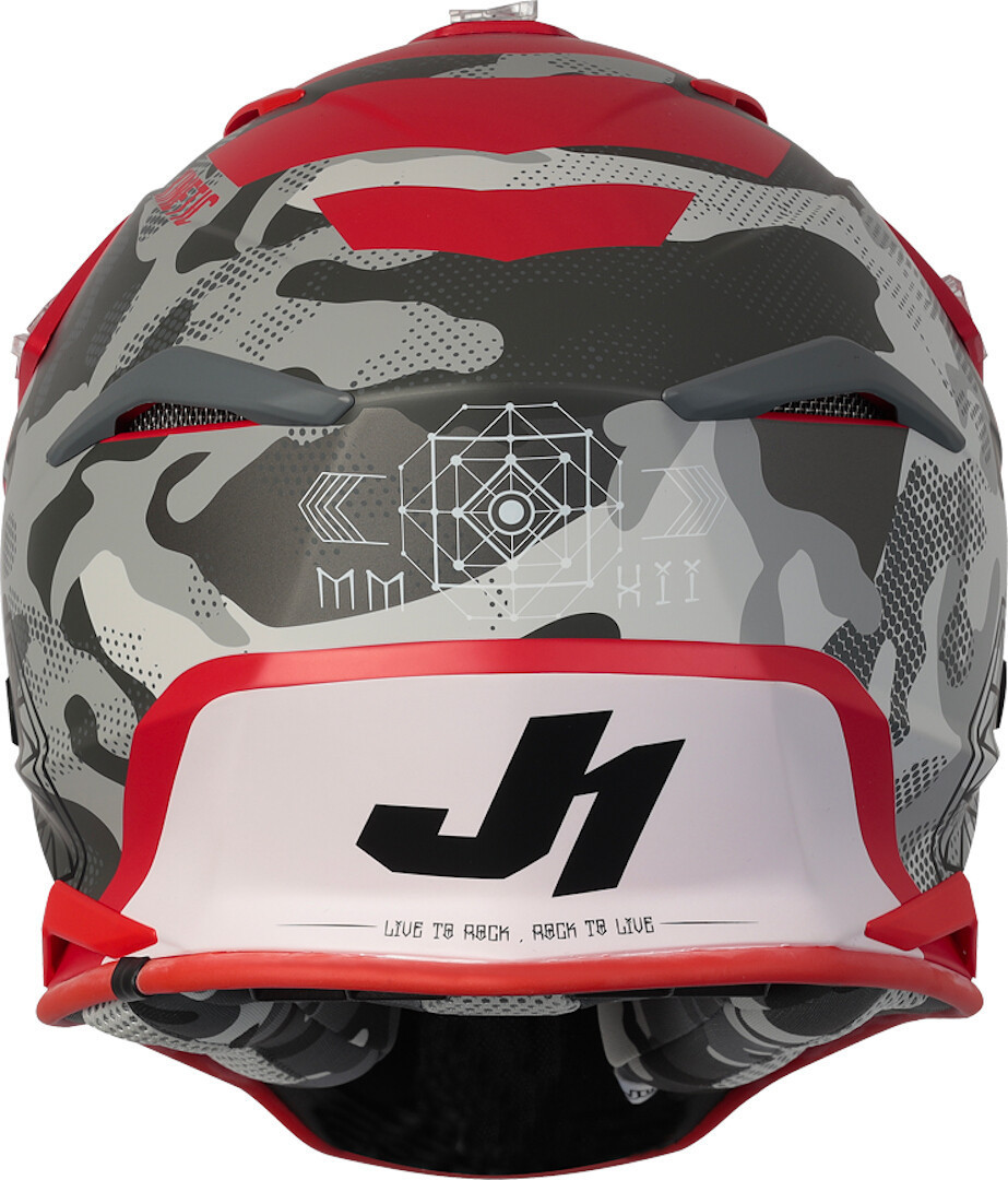Just1 J39 Kinetic Cască de motocross Roșu/Negru XS (53/54) Figura 3