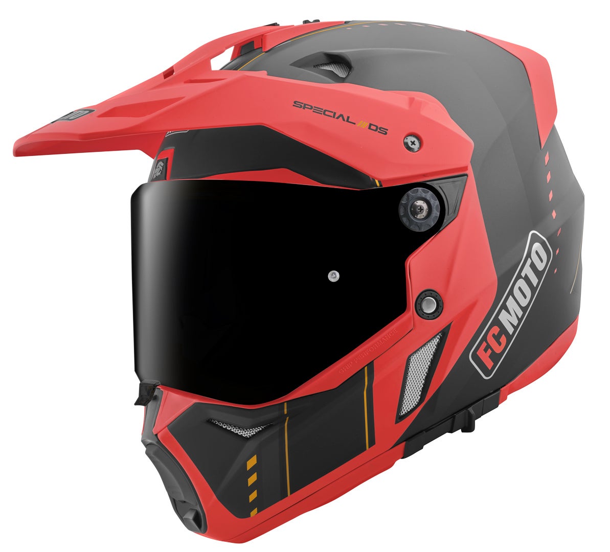 FC-Moto Merkur Pro Air Casco Enduro nero/rosso L Figura 2