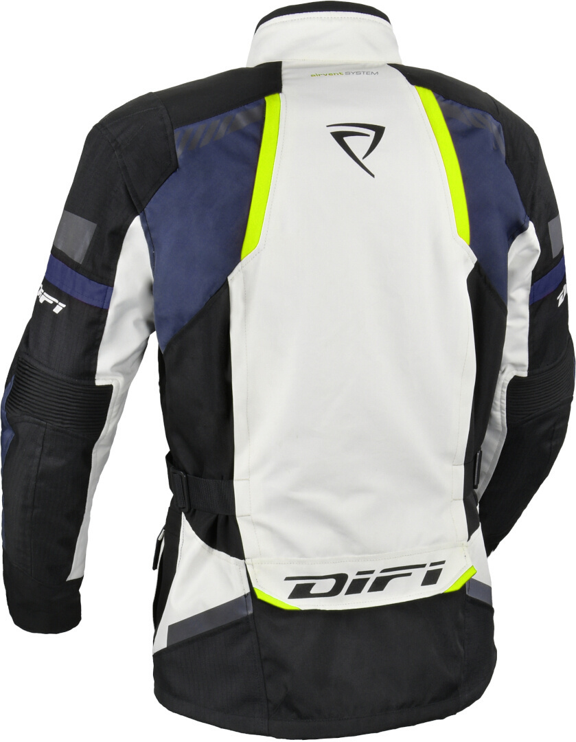 DIFI Explore Aerotex waterproof Motorcycle Textile Jacket light grey/blue L Figure 2