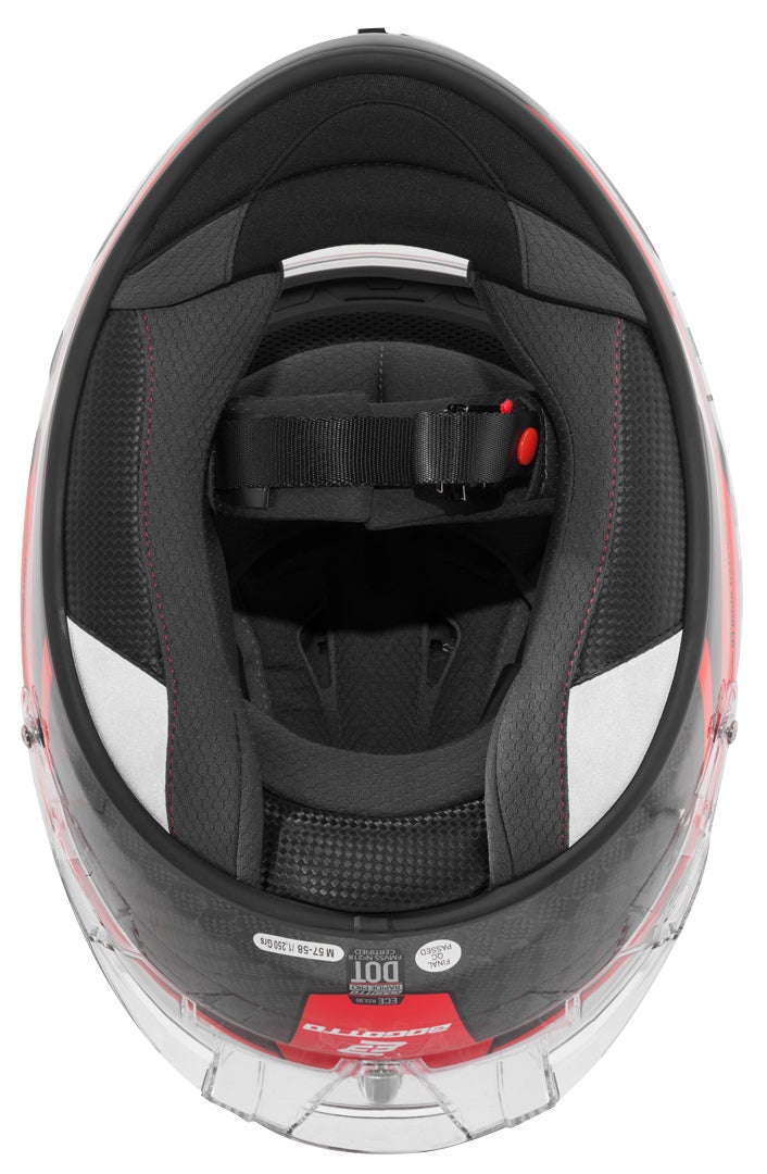Bogotto FF104 SPN Helm rot/schwarz S Abbildung 10