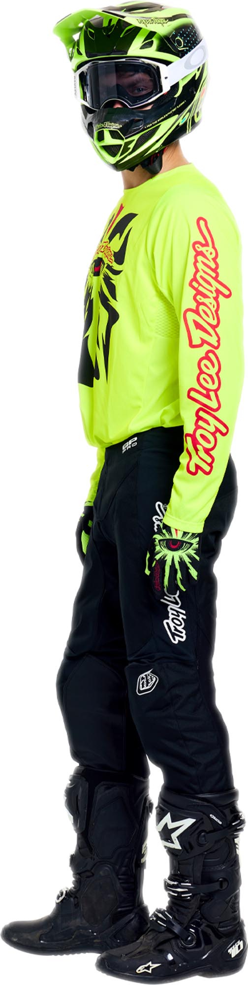 Troy Lee Designs GP Pro Cyclops Motocrosstrøje neongul XL Figur 16