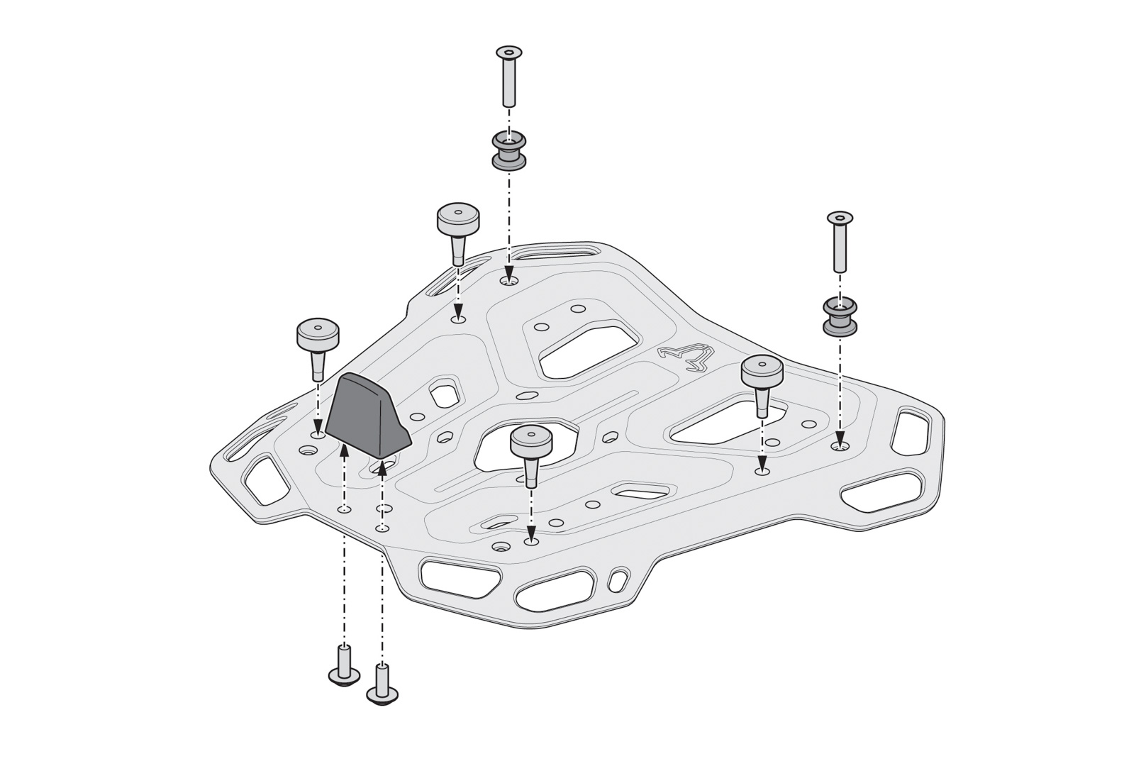 SW-Motech DUSC XL sistem top case - Negru. 55 l. BMW R 1200 GS LC / R 1250 GS. Figura 4