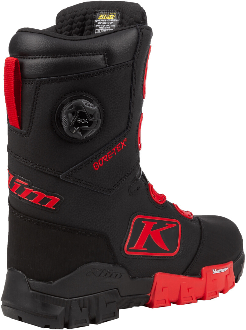 Klim Adrenaline Pro S GTX BOA Snowmobile Boots black/red 9 Figure 8