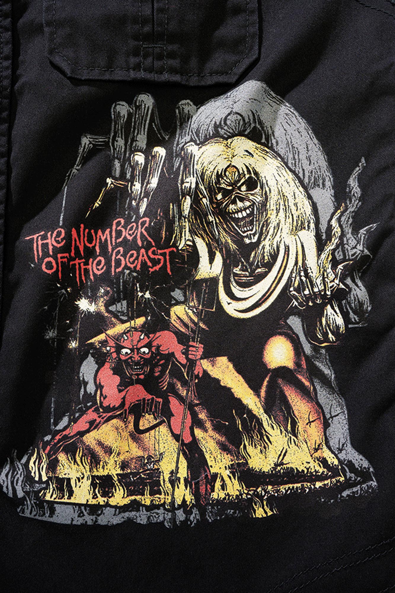 Brandit Iron Maiden Vintage Number of The Beast Chemise sans manches 7XL Figure 6