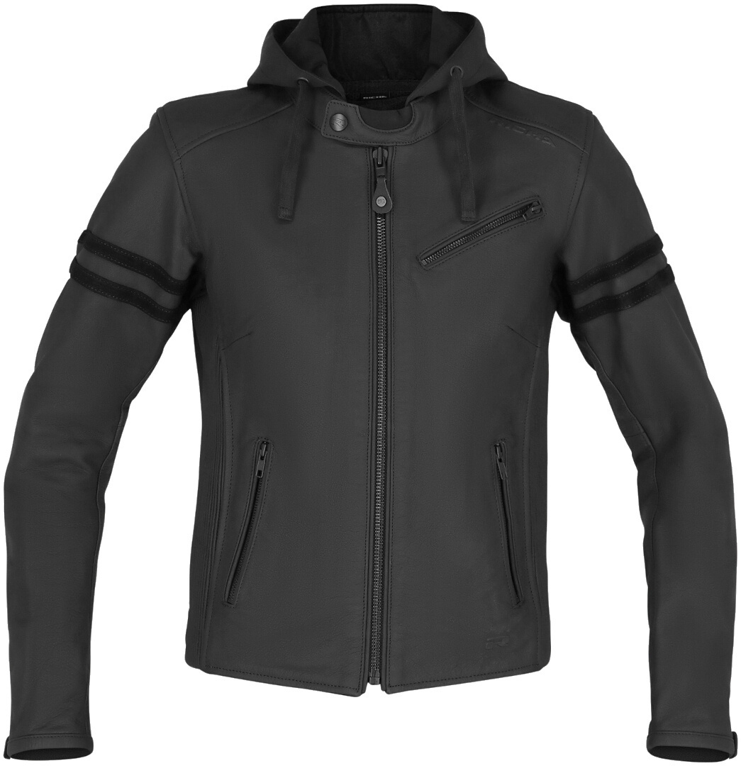 Richa Toulon Black Edition Damen Motorrad Lederjacke 48 Abbildung 2