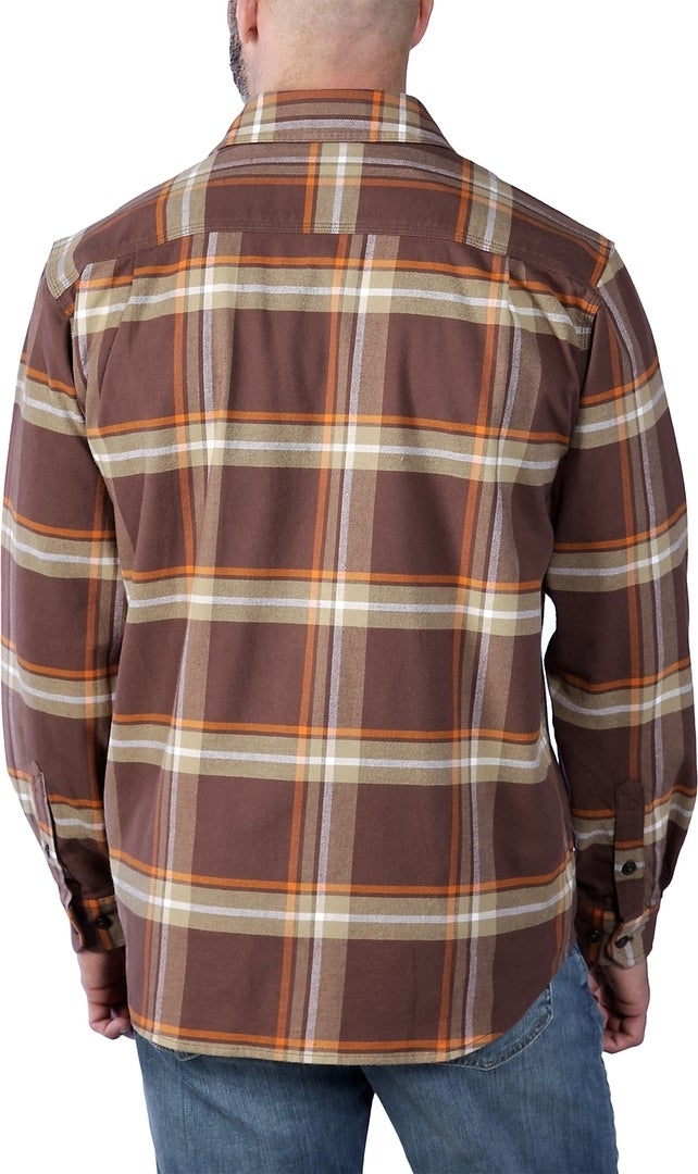 Carhartt Rugged Flex Flannel Plaid Hemd hellbraun XXL Abbildung 2