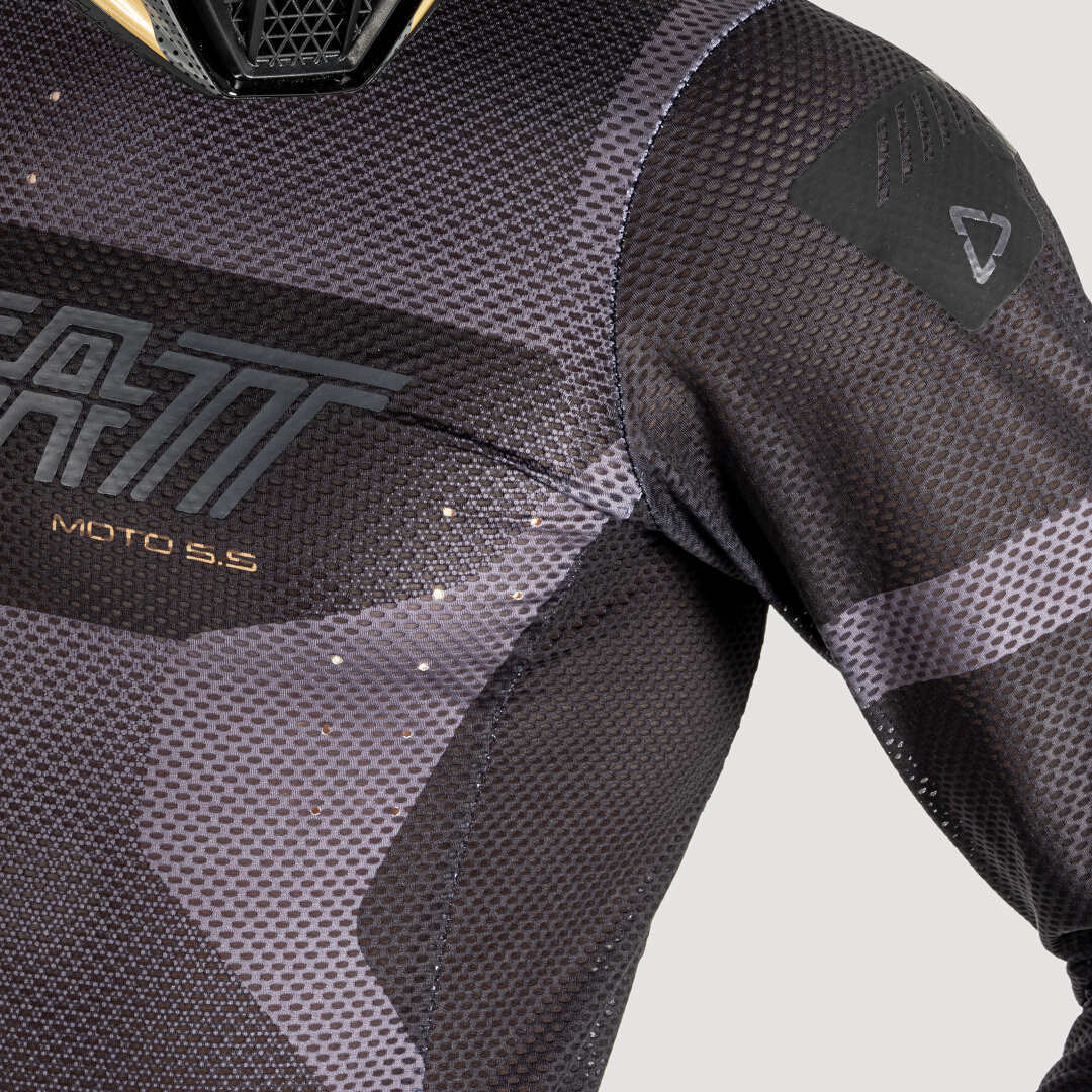 Leatt 5.5 UltraWeld Stealth 2025 Motocross Jersey 3XL Abbildung 5