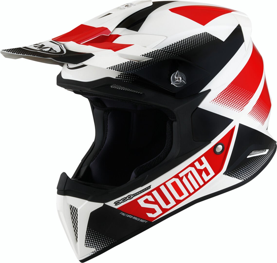 Suomy X-Wing Grip Capacete de motocross branco/preto/vermelho M Figura 7