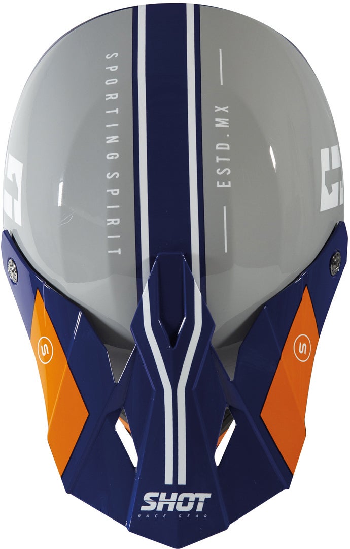Shot Furious Spirit Motocross Helm grau/blau XXL (63/64) Abbildung 2