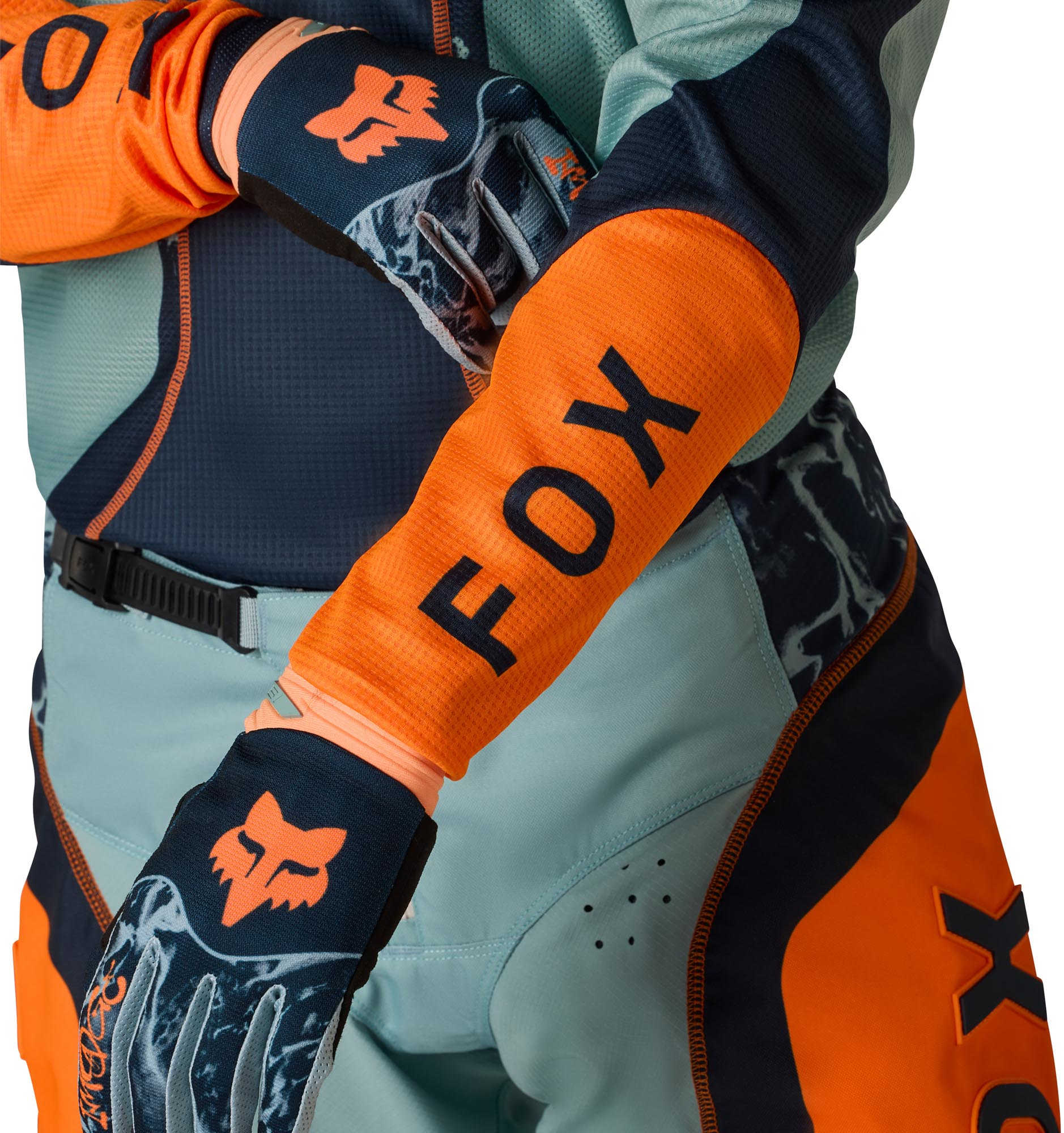 FOX 180 Image Print Maillot de motocross Azul/Naranja 2XL Figura 6