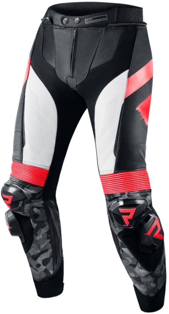 Rebelhorn Rebel Motorcycle Leather Pants black/white/red 52 Figure 1