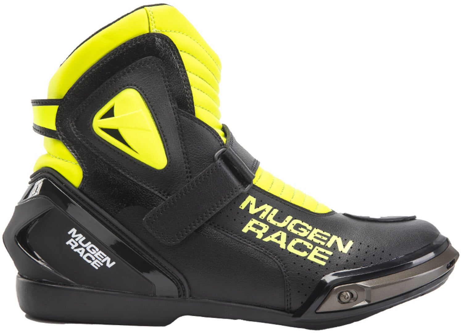 MUGENRACE Hurry perforerede Motorcykel Støvler sort/neon-gul 43 Figur 2