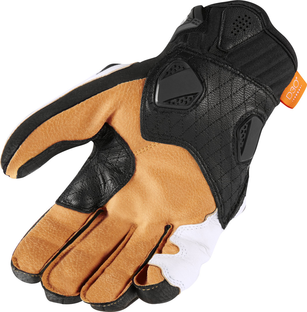 Icon Hypersport Short Luvas preto/branco 2XL Figura 2